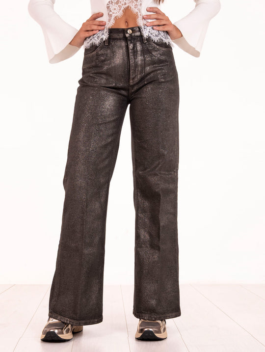 Jeans West Don the Fuller in Cotone Shiny Black