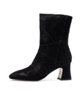 Tronchetto Patch Molly Emanuelle Vee in Suede Nero