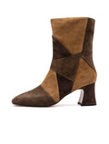 Tronchetto Patch Molly Emanuelle Vee in Suede Multicolor