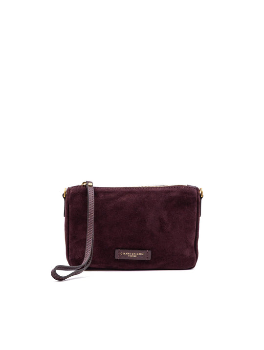 Minibag Nora Pouch Gianni Chiarini in Suede Amarone