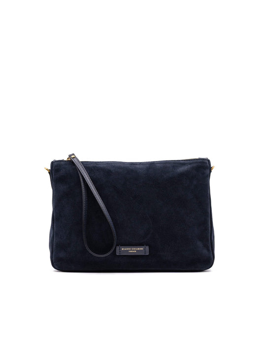 Borsa Nora Pouch Gianni Chiarini in Suede Notte