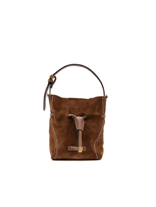 Borsa Sienna Mini Gianni Chiarini in Suede Cognac