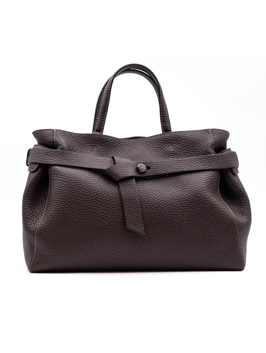 Borsa Miranda Over Gianni Chiarini in Pelle Martellata Espresso