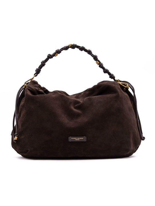 Borsa Morgana Gianni Chiarini in Suede Moka