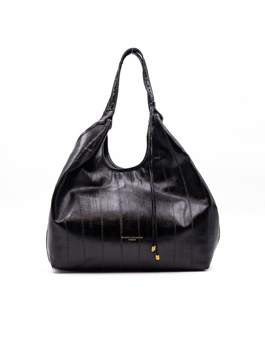 Borsa Over Dua Gianni Chiarini in Pelle Antique Nera