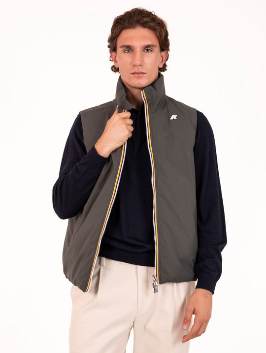 Gilet Valen St Thermo in Tessuto Tecnico Reversibile Verde e Blu