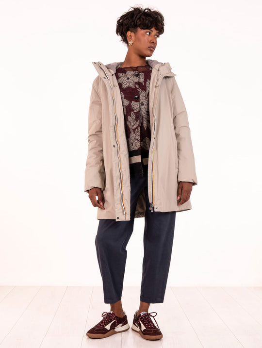 Piumino Sophie Soft Beaver K-Way Beige Grey