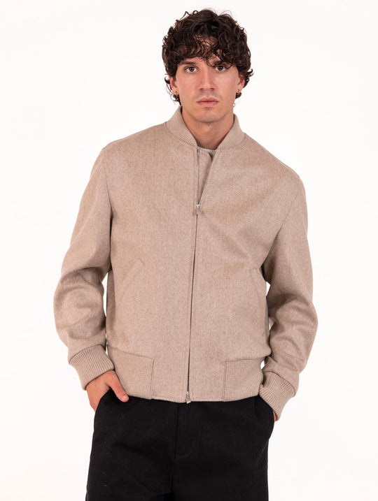 Bomber Lardini in Lana Vergine Corda