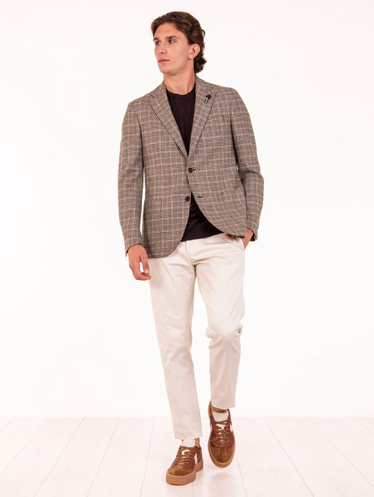 Giacca Lardini in Lana e Cashmere Check