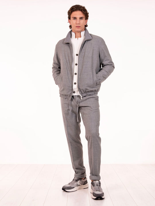 Pantalone Jogger Lardini in Viscosa Grigio