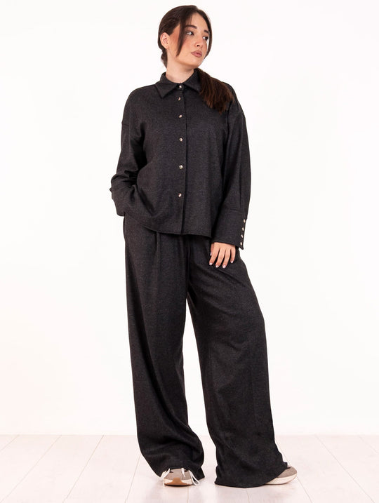Pantalone Arthur Liviana Conti in Cashmere Antracite