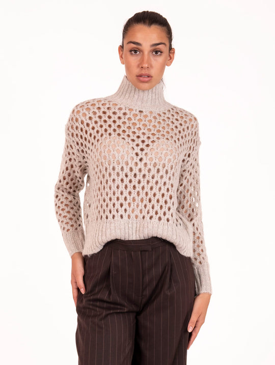 Dolcevita Traforato Markup Naturale Lurex