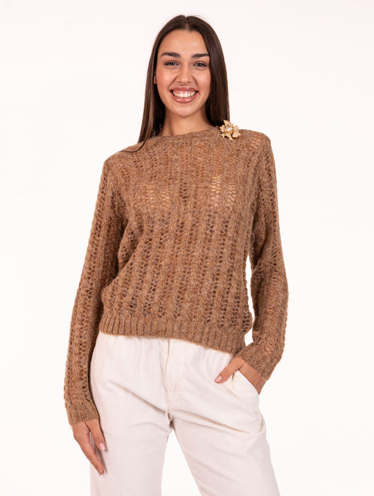 Pull Markup Trecce Lurex Mogano