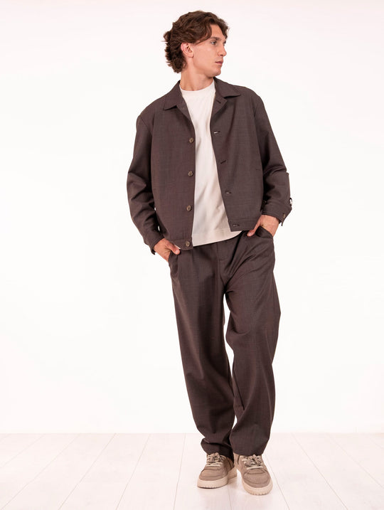 Pantaloni Myths in Misto Lana Cioccolato