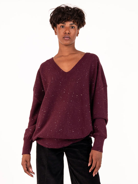 Maglia Micropaillettes NoSecrets Vinaccia
