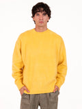 Maglia Roberto Collina in Cotone Garzato Gialla