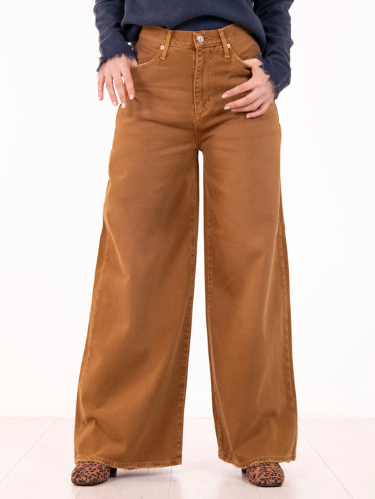 Pantalone Kaori Roy Roger's in Denim Caramello