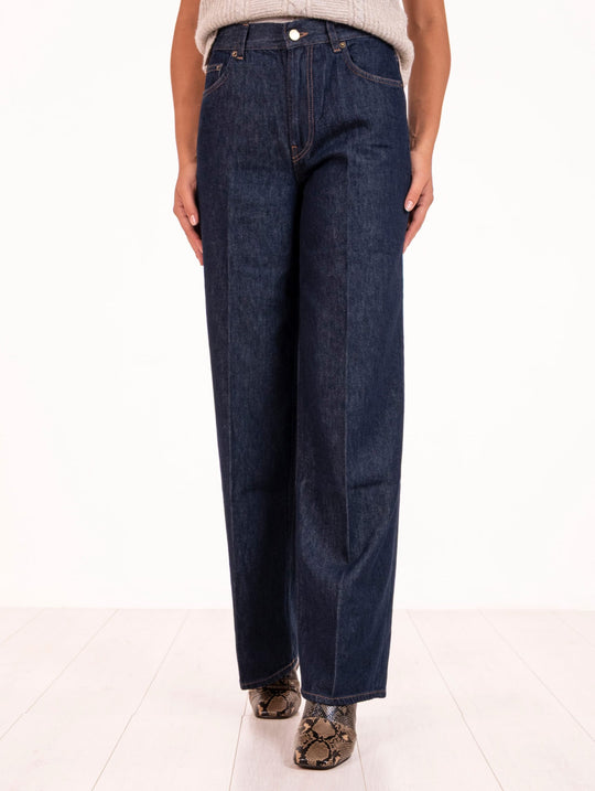Jeans Carmen Siviglia in Cotone Denim Scuro
