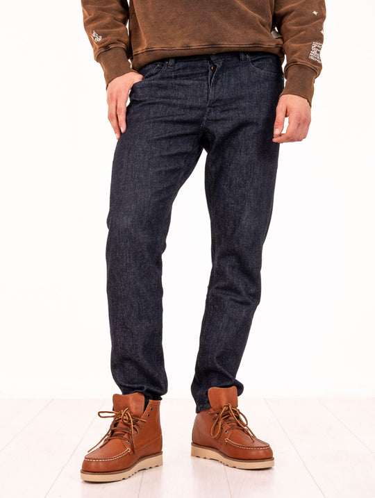 Jeans Siviglia in Cotone e Cashmere Denim Scuro