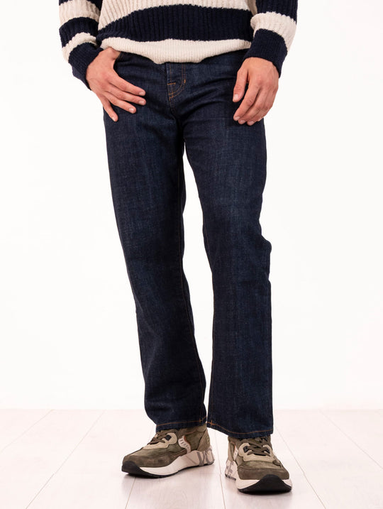 Jeans Telacruda in Cotone Denim Scuro
