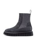 Beatles Grenelle Voile Blanche in Suede Antracite