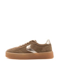 Sneaker Mind Voile Blanche in Suede Beige