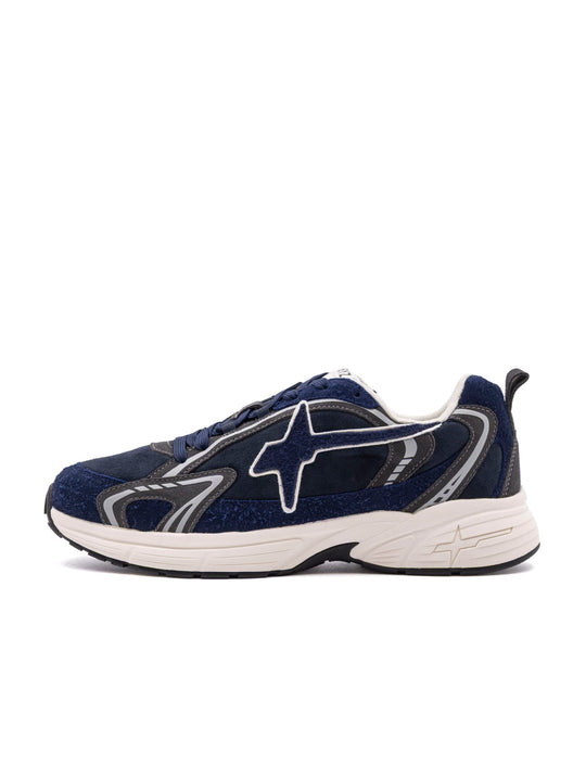 Sneakers Arrow W6YZ in Suede Blu e Antracite