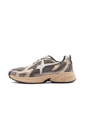 Sneaker Arrow W6YZ  in Pelle Laminata e Tessuto Bronzo