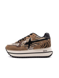 Sneaker Deva W6YZ in Suede e Tessuto Pitonato