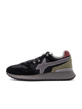 Sneakers Yak W6YZ in Suede e Tessuto Nero e Grigio