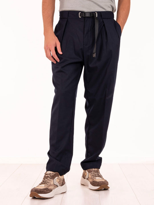 Pantalone White Sand in Misto Viscosa Blu