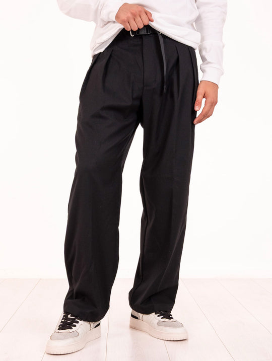 Pantalone White Sand in Misto Viscosa Nero
