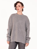 Maglia Spacchi White Wise in Viscosa Grigio