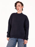 Maglia Spacchi White Wise in Viscosa Blu