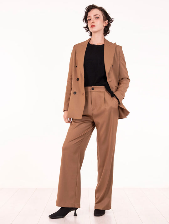 Tailleur White Wise in Viscosa Cammello