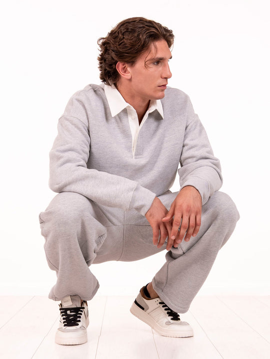 Pantalone Woc in Cotone Grigio Chiaro