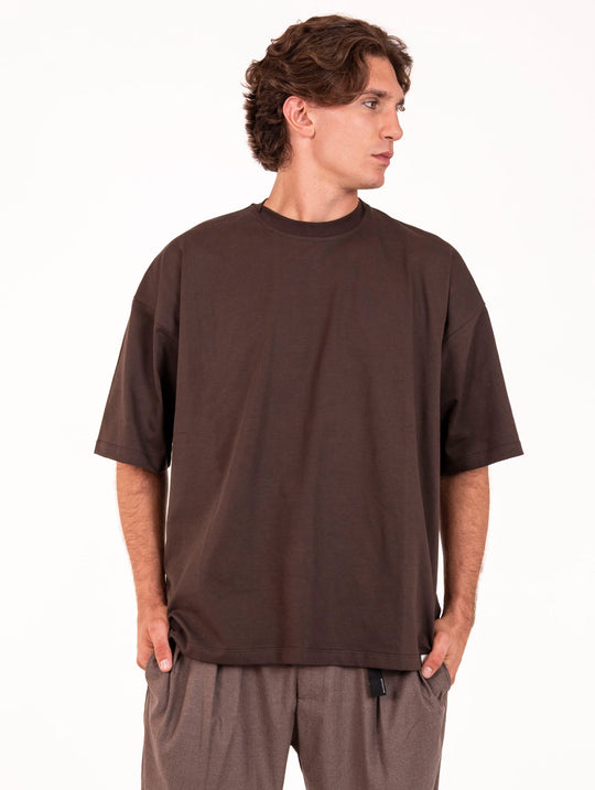 T-Shirt M/M Woc in Cotone Cioccolato