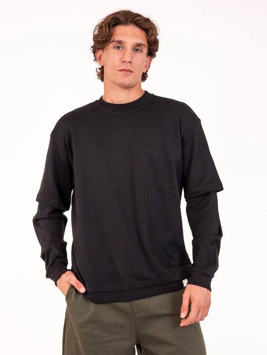 T-Shirt  M/L Woc in Cotone Nera