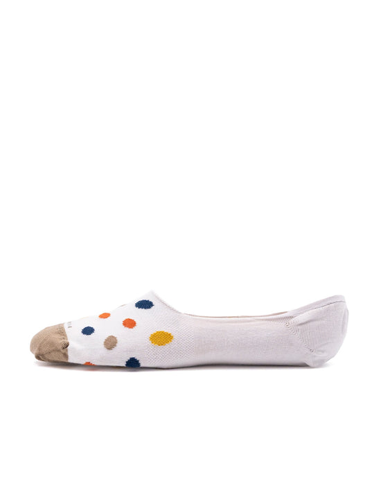 Fantasmini Marcoliani Invisible Touch in Cotone a Pois Bianco e Beige