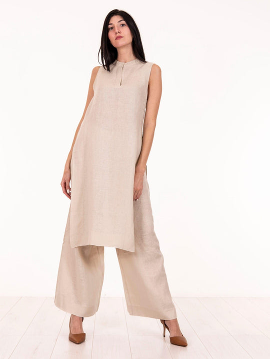 Daniele Fiesoli Dress in Sand Linen