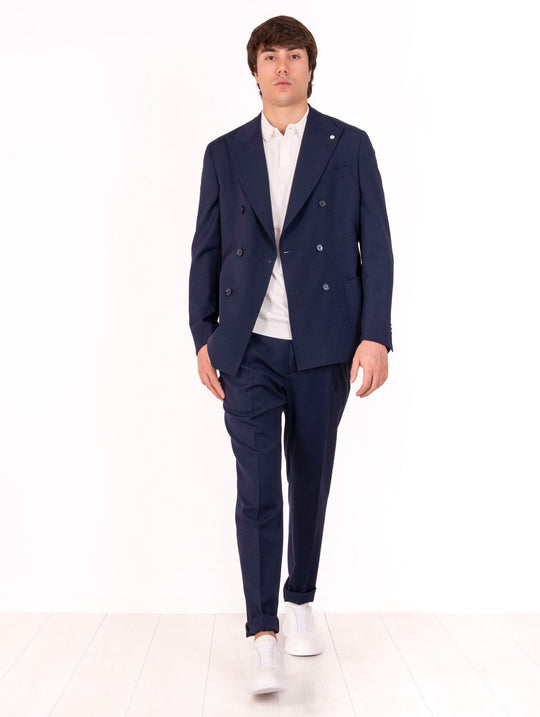 Abito Doppiopetto L.B.M. 1911 in Lana Vergine Navy