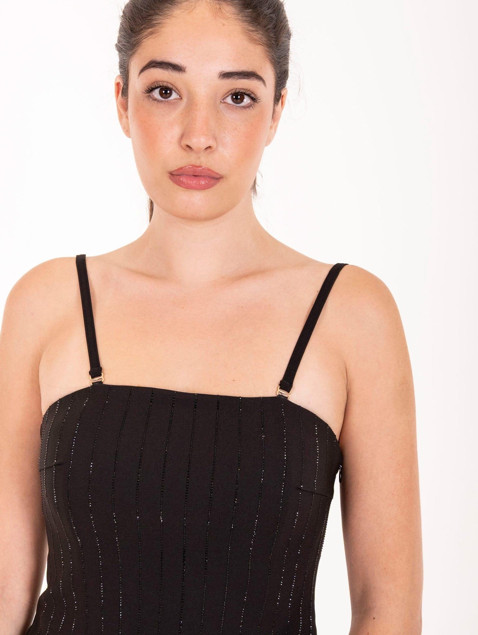 Abito Gessato Diamanti Nosecrets Nero