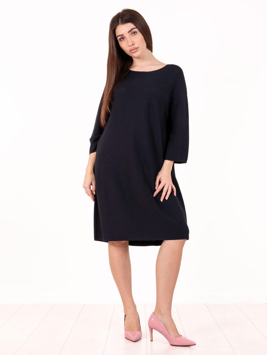 Abito Liviana Conti in Maglia Blu Notte