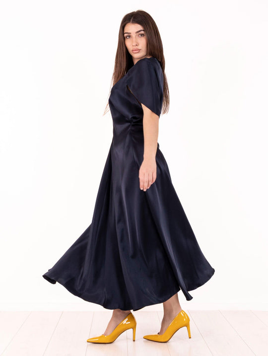 Abito Liviana Conti in Satin Navy