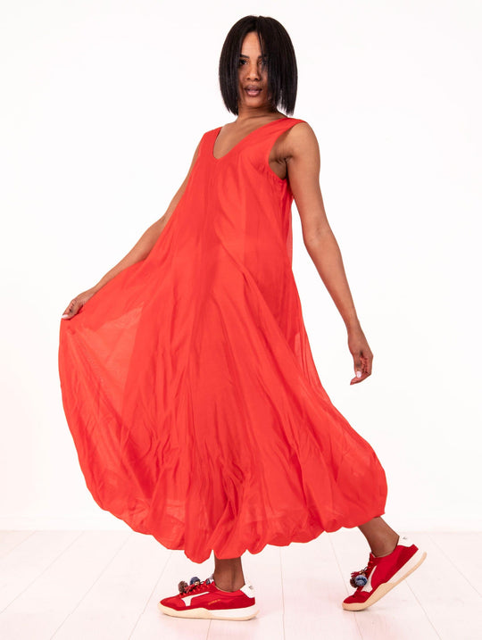 Abito Meimeij in Lyocell Rosso