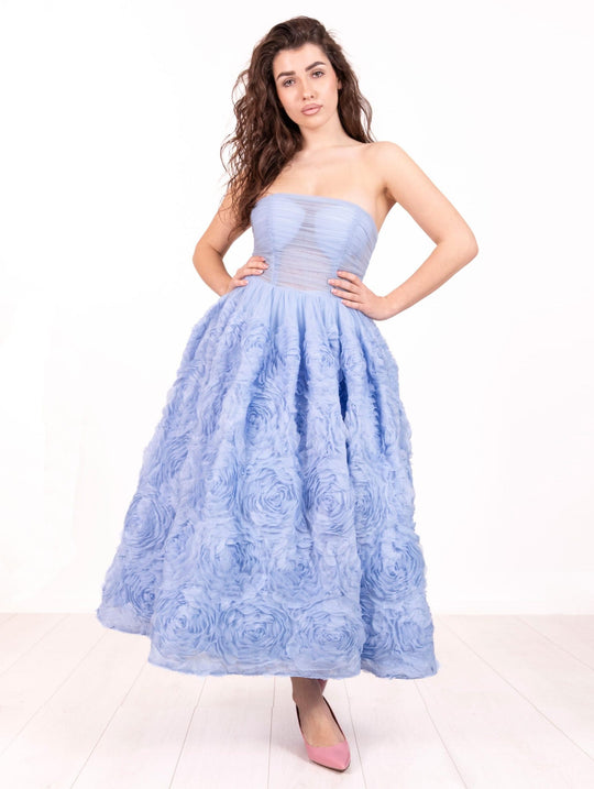 No Secrets Light Blue Tulle Dress