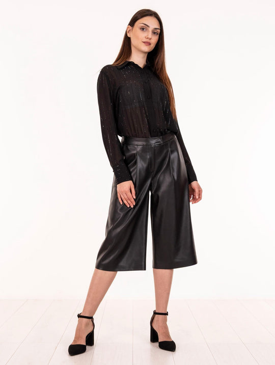 Bermuda Alpha Studio in Eco Leder Schwarz