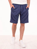 Bermuda Devore in Misto Viscosa Navy