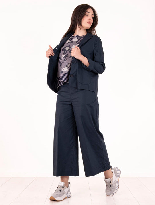 Blazer Alessia Santi in Cotone Blu