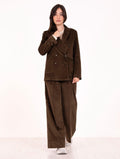 Blazer Doppiopetto Myths in Velluto Oliva